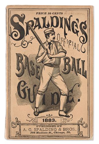 (SPORTS--BASEBALL.) [Albert G. Spalding, editor.] Group of 4 Spaldings Base Ball Guide and Official League Books